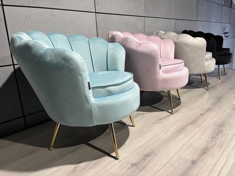 Krzesło Fotel Muszla Lugano DONNA VELVET MINT Lugano Krzesło Fotel Muszla Lugano DONNA VELVET MINT Lugano