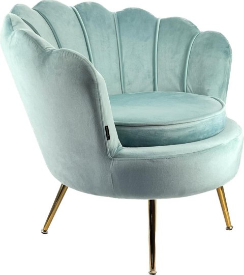 Krzesło Fotel Muszla Lugano DONNA VELVET MINT Lugano Krzesło Fotel Muszla Lugano DONNA VELVET MINT Lugano