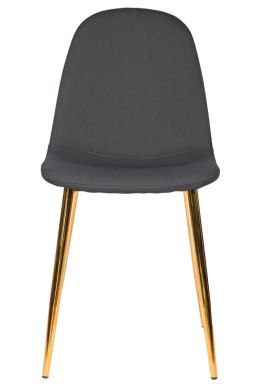 Krzesło GIULIA DARK GREY FABRIC GOLD Lugano