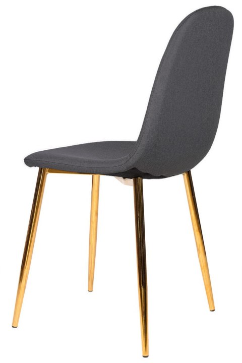 Krzesło GIULIA DARK GREY FABRIC GOLD Lugano Krzesło GIULIA DARK GREY FABRIC GOLD Lugano