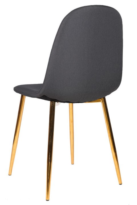 Krzesło GIULIA DARK GREY FABRIC GOLD Lugano Krzesło GIULIA DARK GREY FABRIC GOLD Lugano