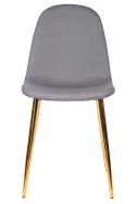 Krzesło GIULIA GREY FABRIC GOLD Lugano