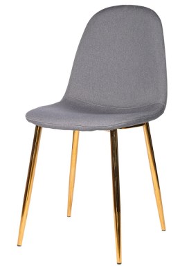 Krzesło GIULIA GREY FABRIC GOLD Lugano