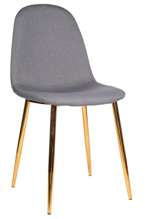 Krzesło GIULIA GREY FABRIC GOLD Lugano Krzesło GIULIA GREY FABRIC GOLD Lugano