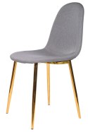 Krzesło GIULIA GREY FABRIC GOLD Lugano