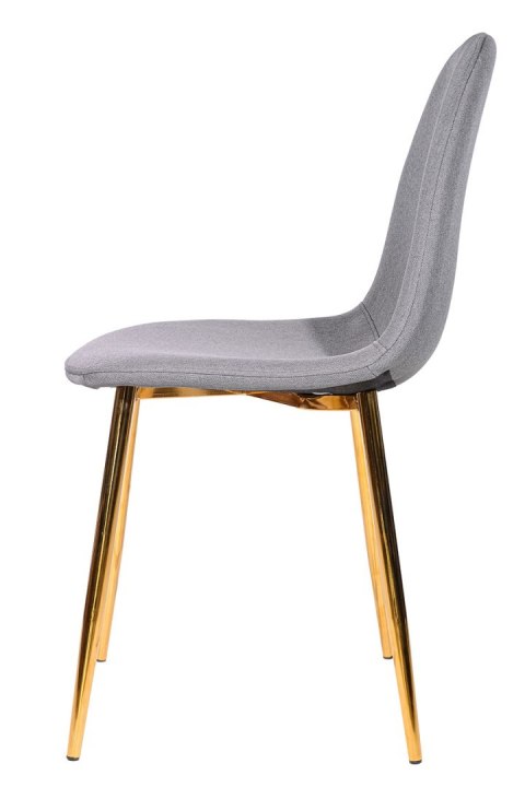 Krzesło GIULIA GREY FABRIC GOLD Lugano Krzesło GIULIA GREY FABRIC GOLD Lugano