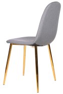 Krzesło GIULIA GREY FABRIC GOLD Lugano