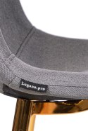 Krzesło GIULIA GREY FABRIC GOLD Lugano