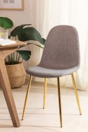 Krzesło GIULIA GREY FABRIC GOLD Lugano