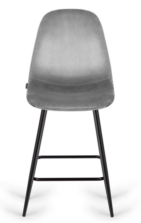 Krzesło barowe AVA GREY VELVET hoker BAR Lugano Krzesło barowe AVA GREY VELVET hoker BAR Lugano