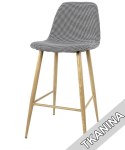 Krzesło barowe AVOLA PEPITA FABRIC hoker Lugano