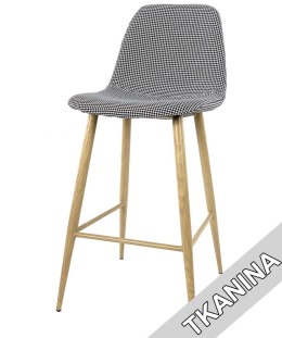 Krzesło barowe AVOLA PEPITA FABRIC hoker Lugano