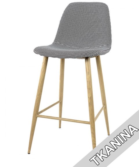 Krzesło barowe AVOLA PEPITA FABRIC hoker Lugano Krzesło barowe AVOLA PEPITA FABRIC hoker Lugano