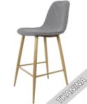 Krzesło barowe AVOLA PEPITA FABRIC hoker Lugano