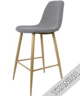Krzesło barowe AVOLA PEPITA FABRIC hoker Lugano