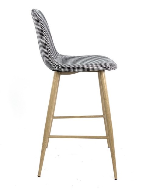 Krzesło barowe AVOLA PEPITA FABRIC hoker Lugano Krzesło barowe AVOLA PEPITA FABRIC hoker Lugano