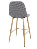 Krzesło barowe AVOLA PEPITA FABRIC hoker Lugano