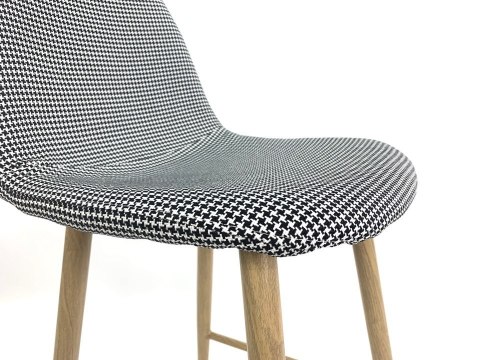 Krzesło barowe AVOLA PEPITA FABRIC hoker Lugano Krzesło barowe AVOLA PEPITA FABRIC hoker Lugano