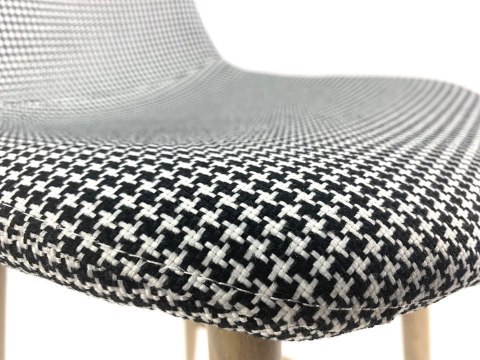 Krzesło barowe AVOLA PEPITA FABRIC hoker Lugano Krzesło barowe AVOLA PEPITA FABRIC hoker Lugano
