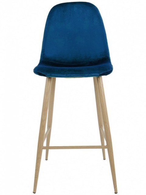 Krzesło barowe hoker AVOLA BLUE VELVET Lugano Krzesło barowe hoker AVOLA BLUE VELVET Lugano