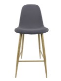 Krzesło barowe hoker AVOLA DARK GREY FABRIC Lugano