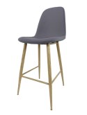Krzesło barowe hoker AVOLA DARK GREY FABRIC Lugano