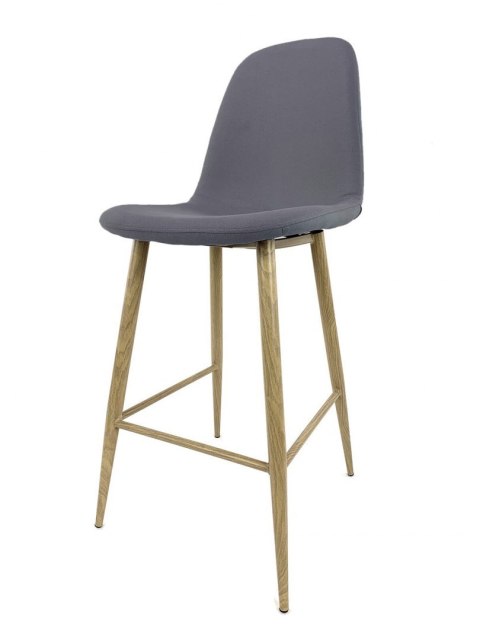 Krzesło barowe hoker AVOLA DARK GREY FABRIC Lugano Krzesło barowe hoker AVOLA DARK GREY FABRIC Lugano
