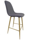 Krzesło barowe hoker AVOLA DARK GREY FABRIC Lugano