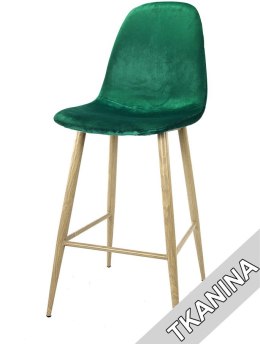 Krzesło barowe hoker AVOLA GREEN VELVET Lugano