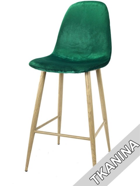 Krzesło barowe hoker AVOLA GREEN VELVET Lugano Krzesło barowe hoker AVOLA GREEN VELVET Lugano