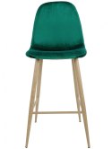 Krzesło barowe hoker AVOLA GREEN VELVET Lugano