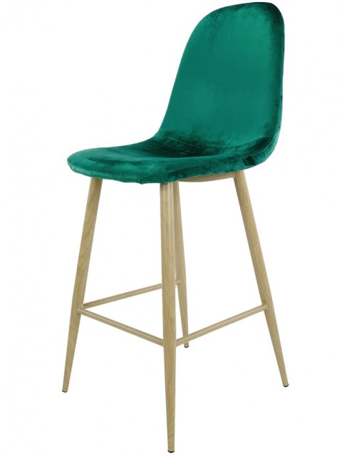 Krzesło barowe hoker AVOLA GREEN VELVET Lugano Krzesło barowe hoker AVOLA GREEN VELVET Lugano