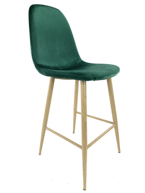 Krzesło barowe hoker AVOLA GREEN VELVET Lugano Krzesło barowe hoker AVOLA GREEN VELVET Lugano