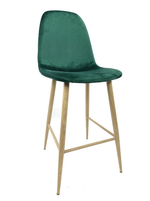 Krzesło barowe hoker AVOLA GREEN VELVET Lugano Krzesło barowe hoker AVOLA GREEN VELVET Lugano