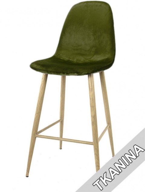 Krzesło barowe hoker AVOLA KHAKI VELVET Lugano Krzesło barowe hoker AVOLA KHAKI VELVET Lugano