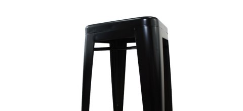 Krzesło barowe hoker BARI NERO loft Lugano Krzesło barowe hoker BARI NERO loft Lugano