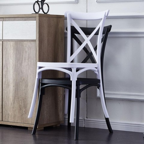 Krzesło klasyczne PIANO BLACK Lugano Krzesło klasyczne PIANO BLACK Lugano