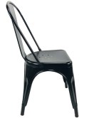 Krzesło metalowe loft CORSICA BLACK II GATUNEK Lugano
