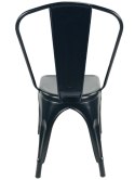 Krzesło metalowe loft CORSICA BLACK II GATUNEK Lugano