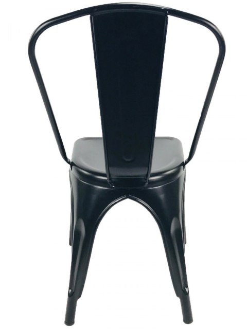 Krzesło metalowe loft CORSICA BLACK II GATUNEK Lugano Krzesło metalowe loft CORSICA BLACK II GATUNEK Lugano