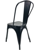 Krzesło metalowe loft CORSICA BLACK II GATUNEK Lugano