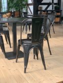 Krzesło metalowe loft CORSICA BLACK TOLIX Lugano
