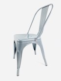 Krzesło metalowe loft CORSICA LIGHT GREY - II GATUNEK Lugano