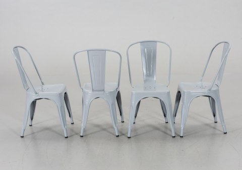 Krzesło metalowe loft CORSICA LIGHT GREY - II GATUNEK Lugano Krzesło metalowe loft CORSICA LIGHT GREY - II GATUNEK Lugano
