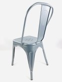 Krzesło metalowe loft CORSICA LIGHT GREY - II GATUNEK Lugano