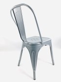 Krzesło metalowe loft CORSICA LIGHT GREY - II GATUNEK Lugano