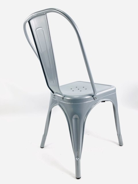Krzesło metalowe loft CORSICA LIGHT GREY - II GATUNEK Lugano Krzesło metalowe loft CORSICA LIGHT GREY - II GATUNEK Lugano