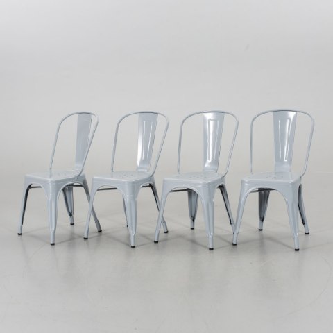 Krzesło metalowe loft CORSICA LIGHT GREY - II GATUNEK Lugano Krzesło metalowe loft CORSICA LIGHT GREY - II GATUNEK Lugano