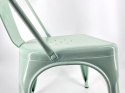 Krzesło metalowe loft CORSICA MINT Lugano