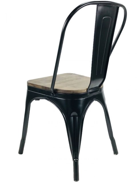 Krzesło metalowe loft CORSICA NERO OAK II GATUNEK Lugano Krzesło metalowe loft CORSICA NERO OAK II GATUNEK Lugano